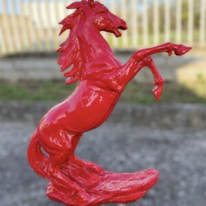 Statua cavallo rampante cavallino rosso Ferrari statua vetroresina statua design