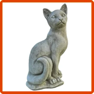 STATUA GATTO DA GIARDINO IN CEMENTO