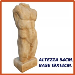 Statua busto antico romano torso nudo