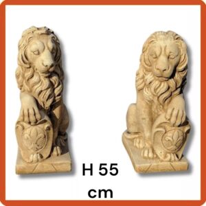 LEONI STATUA COPPIA IN CEMENTO