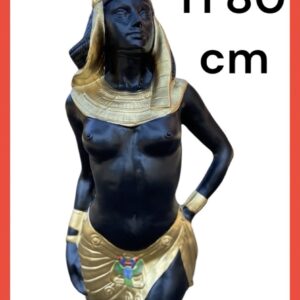 STATUA EGIZIA SCULTURA CLEOPATRA IN RESINA