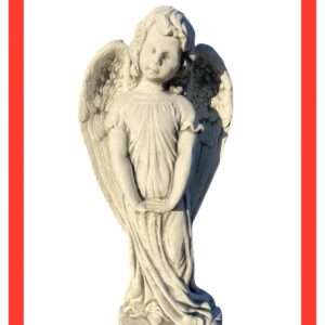 Statua dell’angelo ali d’angelo in cemento