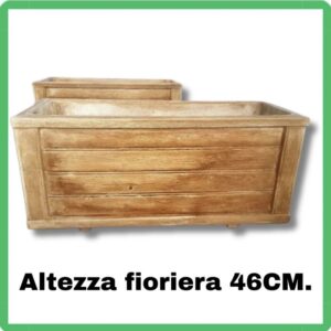 Vaso in cemento fioriera rettangolare