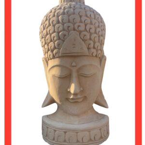 Statua busto Buddha in cemento